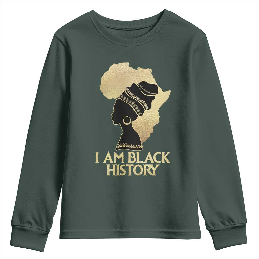 I Am Black History Youth Sweatshirt Black Girls African American TS02