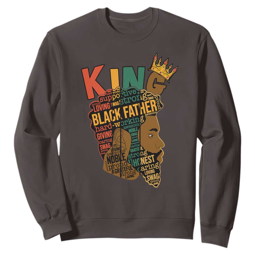 Black King Sweatshirt Black Father African American Men TS02