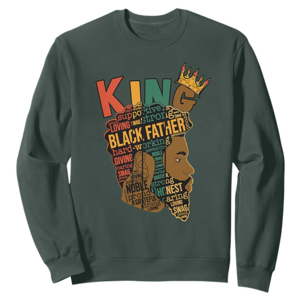 Black King Sweatshirt Black Father African American Men TS02