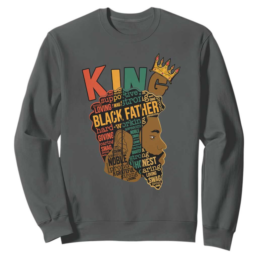 Black King Sweatshirt Black Father African American Men TS02