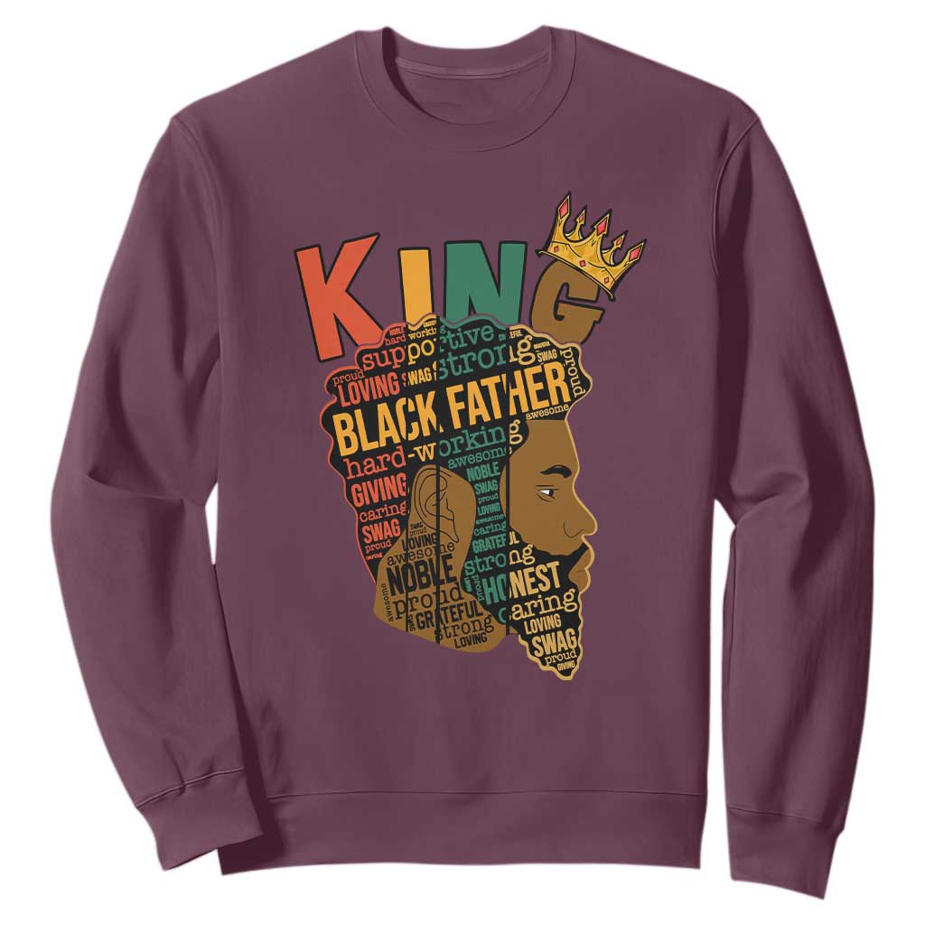 Black King Sweatshirt Black Father African American Men TS02