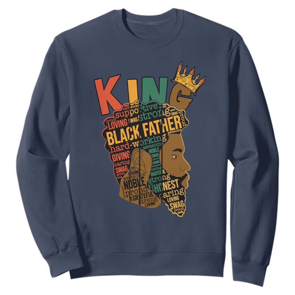 Black King Sweatshirt Black Father African American Men TS02