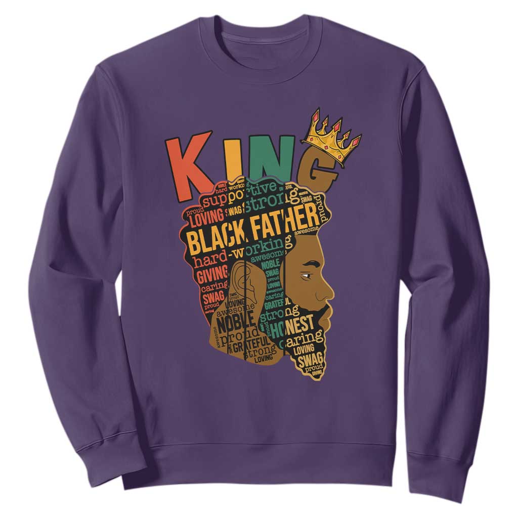 Black King Sweatshirt Black Father African American Men TS02