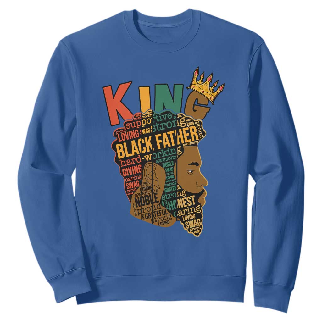 Black King Sweatshirt Black Father African American Men TS02