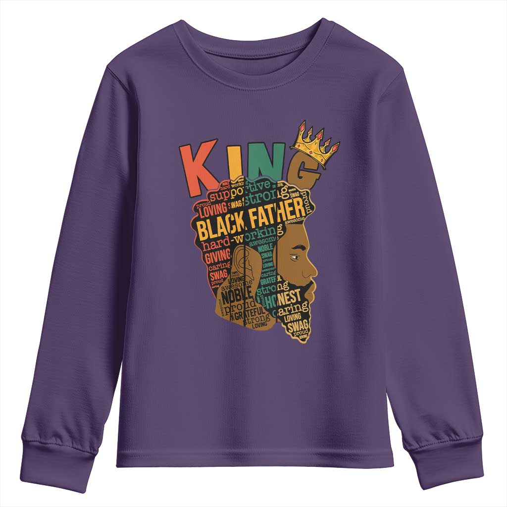 Black King Youth Sweatshirt Black Father African American Men TS02