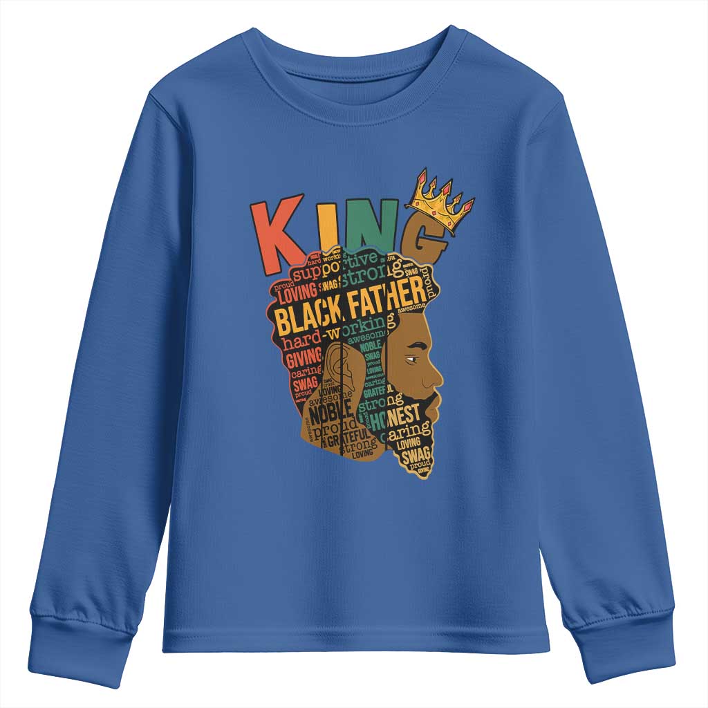 Black King Youth Sweatshirt Black Father African American Men TS02