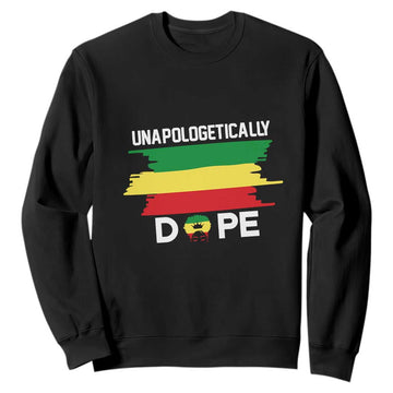 Black History Month Sweatshirt Unapologetically Dope Melanin Afro Black Pride TS02