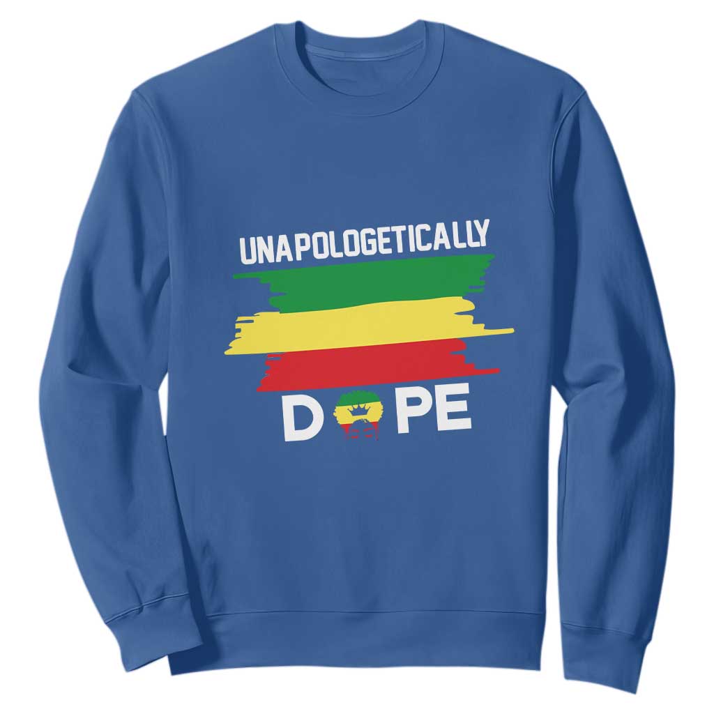 Black History Month Sweatshirt Unapologetically Dope Melanin Afro Black Pride TS02