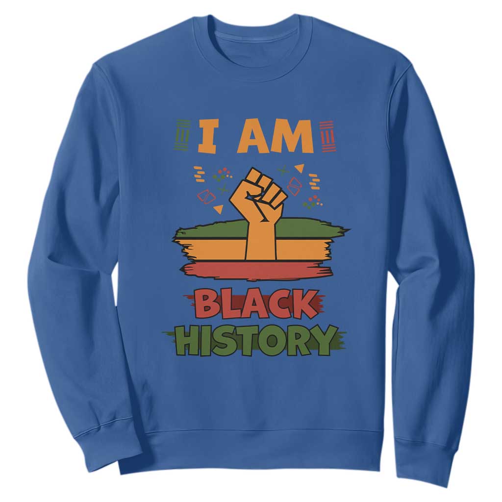 I Am Black History Sweatshirt African American Pride Celebration Month TS02