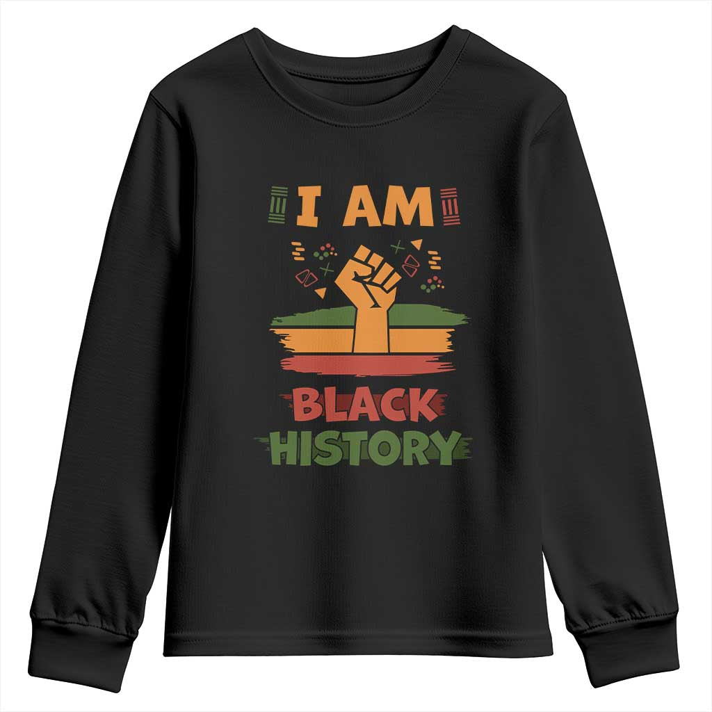 I Am Black History Youth Sweatshirt African American Pride Celebration Month TS02