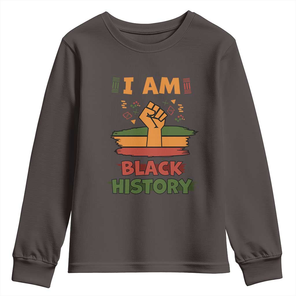 I Am Black History Youth Sweatshirt African American Pride Celebration Month TS02