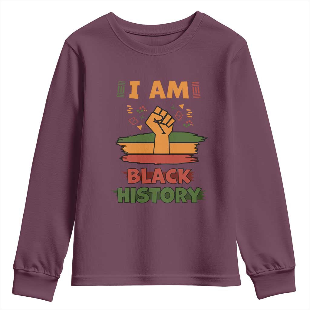 I Am Black History Youth Sweatshirt African American Pride Celebration Month TS02