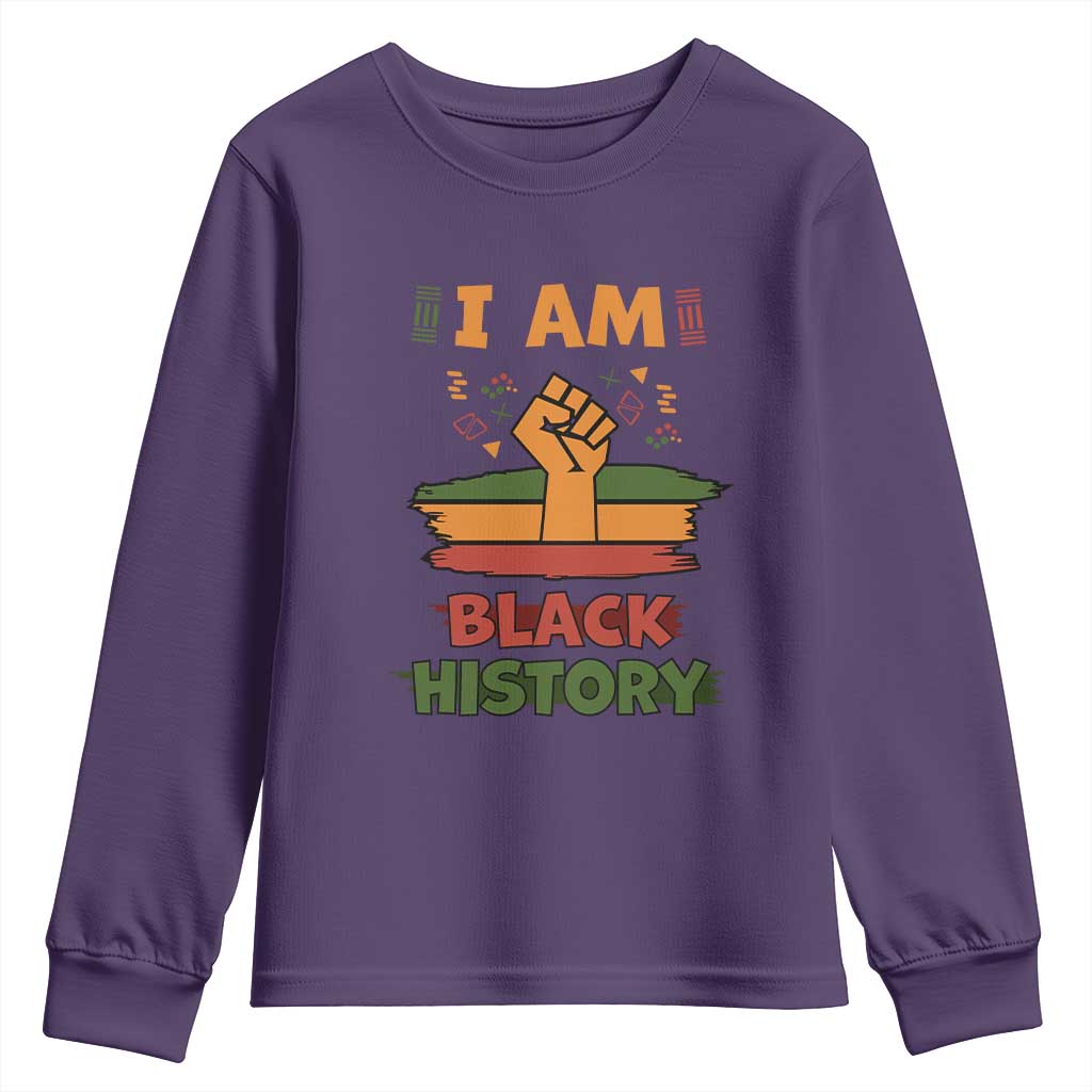 I Am Black History Youth Sweatshirt African American Pride Celebration Month TS02