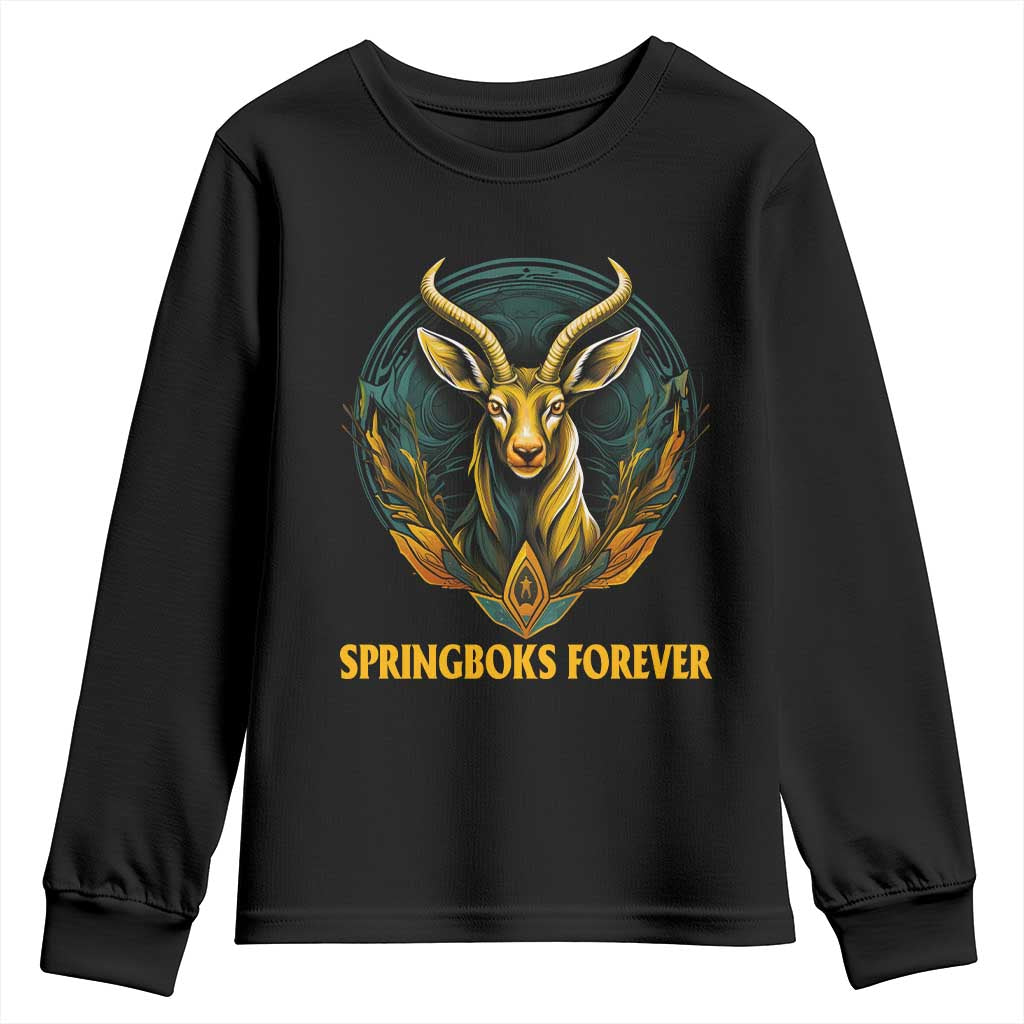 South Africa Rugby Springboks Youth Sweatshirt Forever Stronger Together Go Bokke TS02