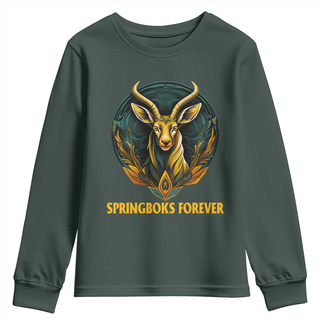 South Africa Rugby Springboks Youth Sweatshirt Forever Stronger Together Go Bokke TS02