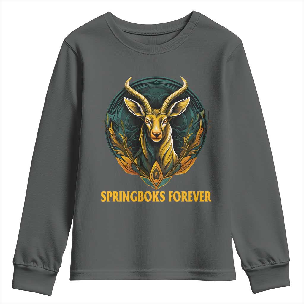South Africa Rugby Springboks Youth Sweatshirt Forever Stronger Together Go Bokke TS02
