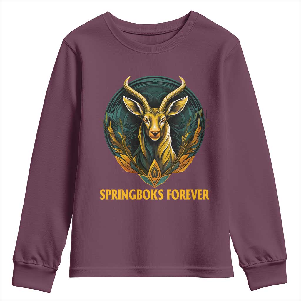 South Africa Rugby Springboks Youth Sweatshirt Forever Stronger Together Go Bokke TS02