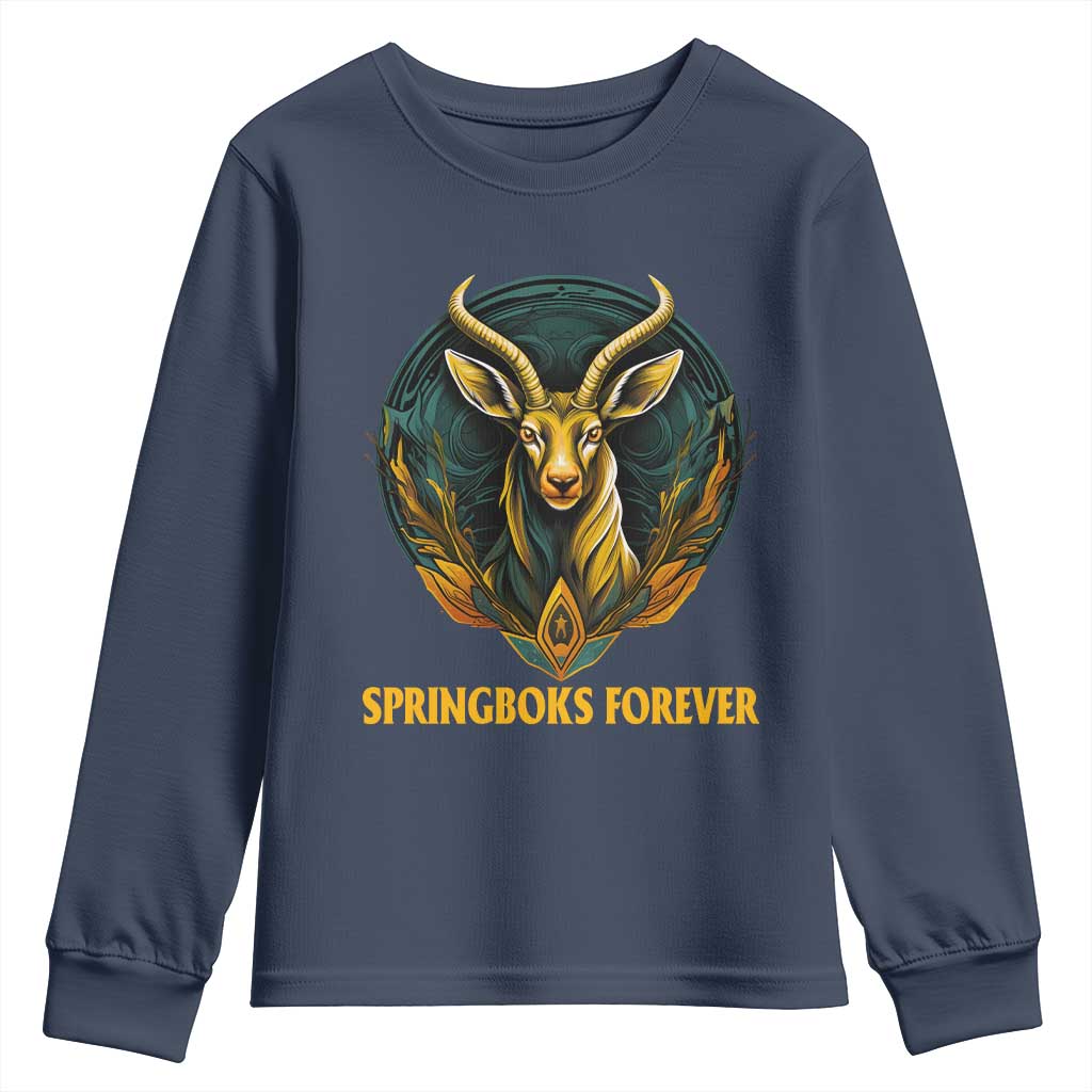 South Africa Rugby Springboks Youth Sweatshirt Forever Stronger Together Go Bokke TS02