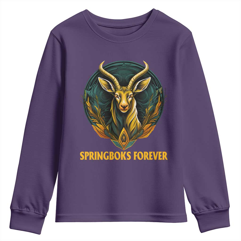 South Africa Rugby Springboks Youth Sweatshirt Forever Stronger Together Go Bokke TS02
