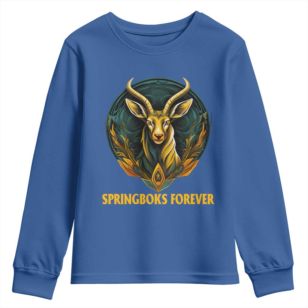South Africa Rugby Springboks Youth Sweatshirt Forever Stronger Together Go Bokke TS02