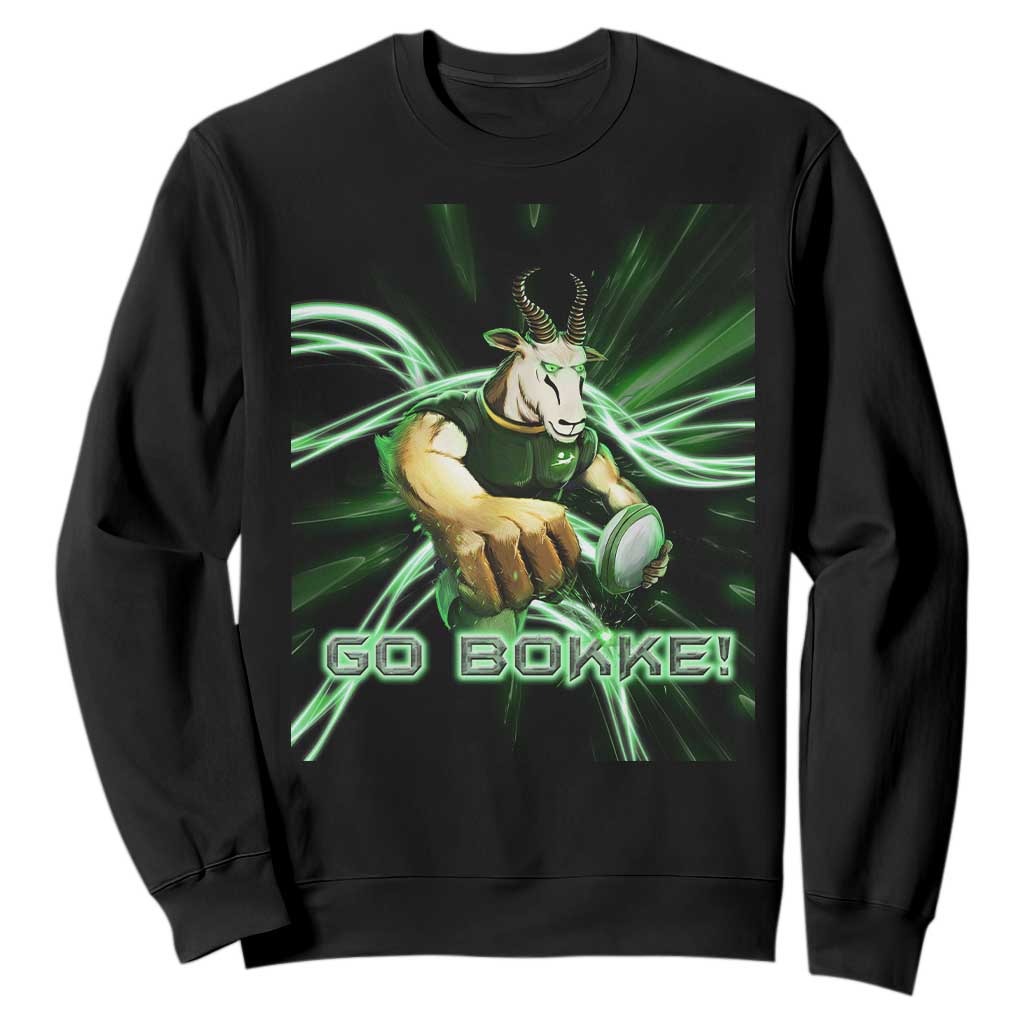 South Africa Rugby Springboks Sweatshirt Go Bokke Forever Stronger Together TS02