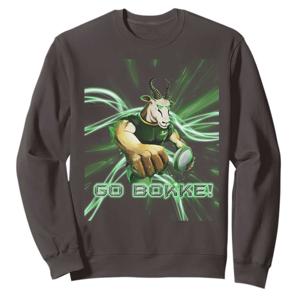 South Africa Rugby Springboks Sweatshirt Go Bokke Forever Stronger Together TS02