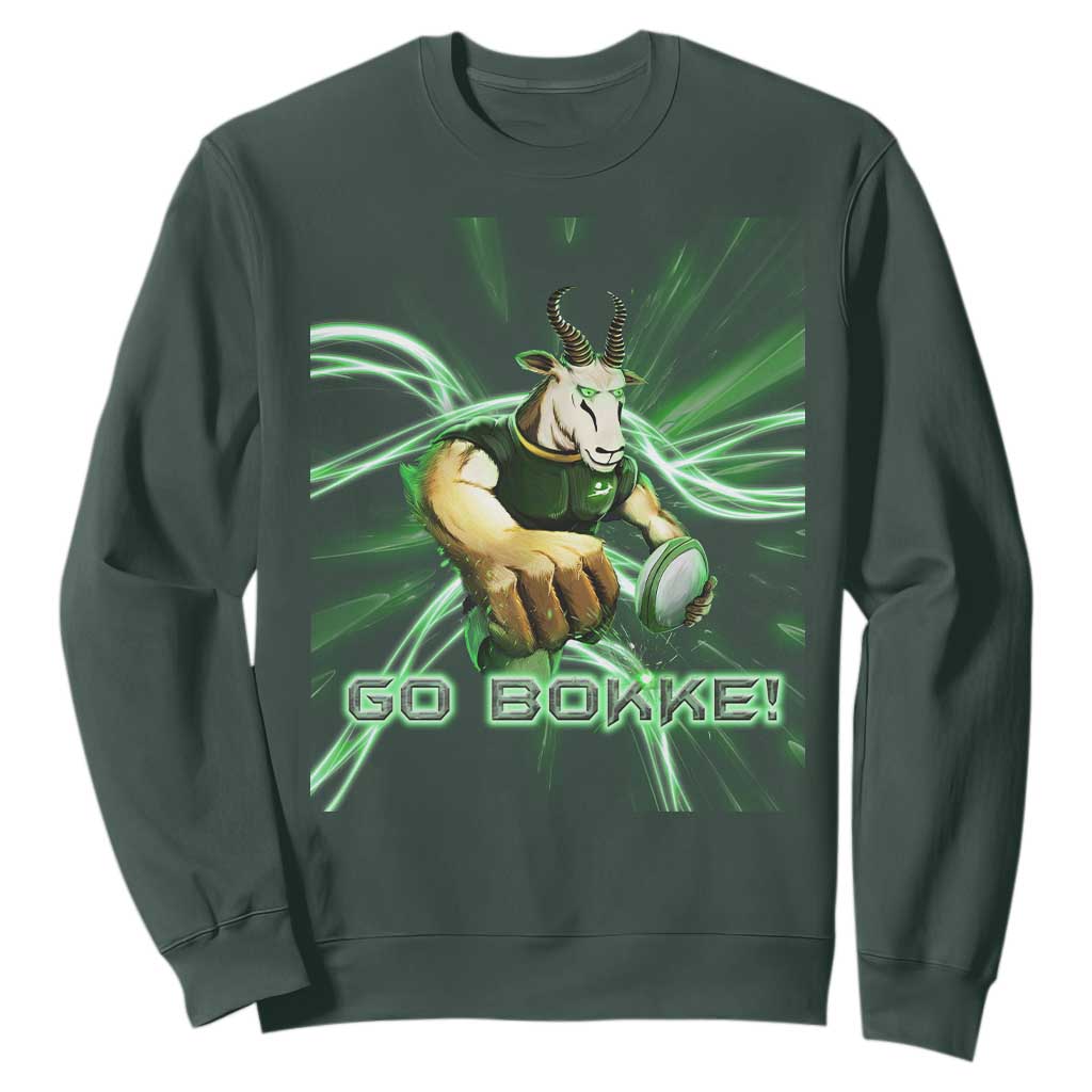 South Africa Rugby Springboks Sweatshirt Go Bokke Forever Stronger Together TS02