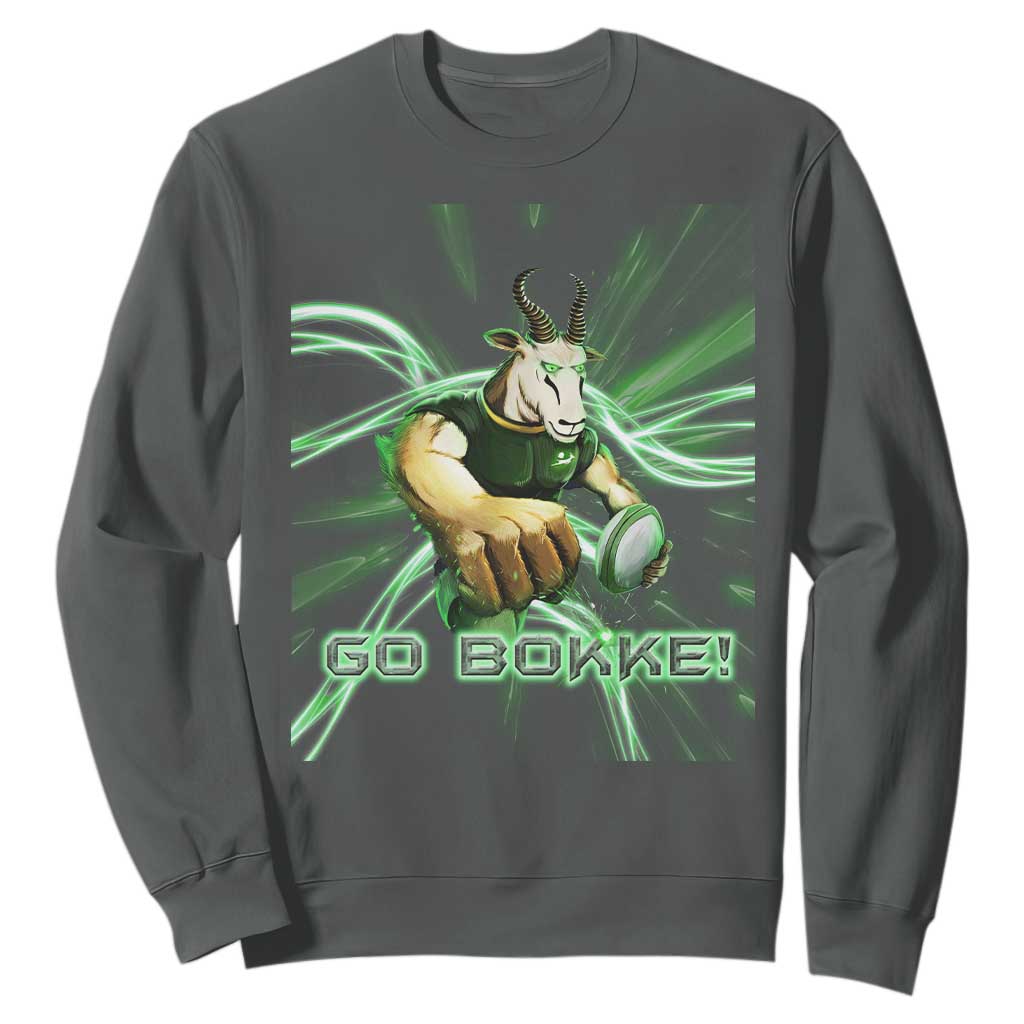 South Africa Rugby Springboks Sweatshirt Go Bokke Forever Stronger Together TS02
