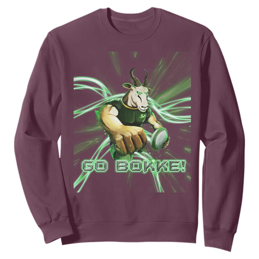 South Africa Rugby Springboks Sweatshirt Go Bokke Forever Stronger Together TS02