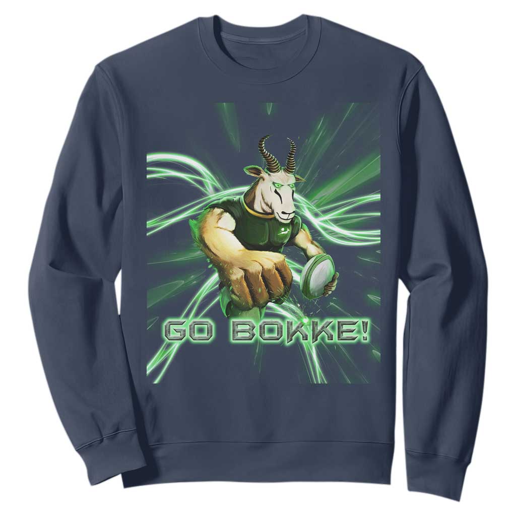 South Africa Rugby Springboks Sweatshirt Go Bokke Forever Stronger Together TS02