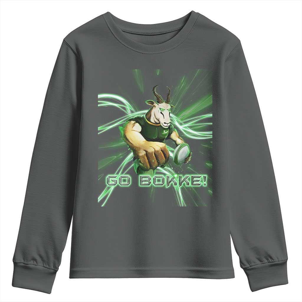 South Africa Rugby Springboks Youth Sweatshirt Go Bokke Forever Stronger Together TS02