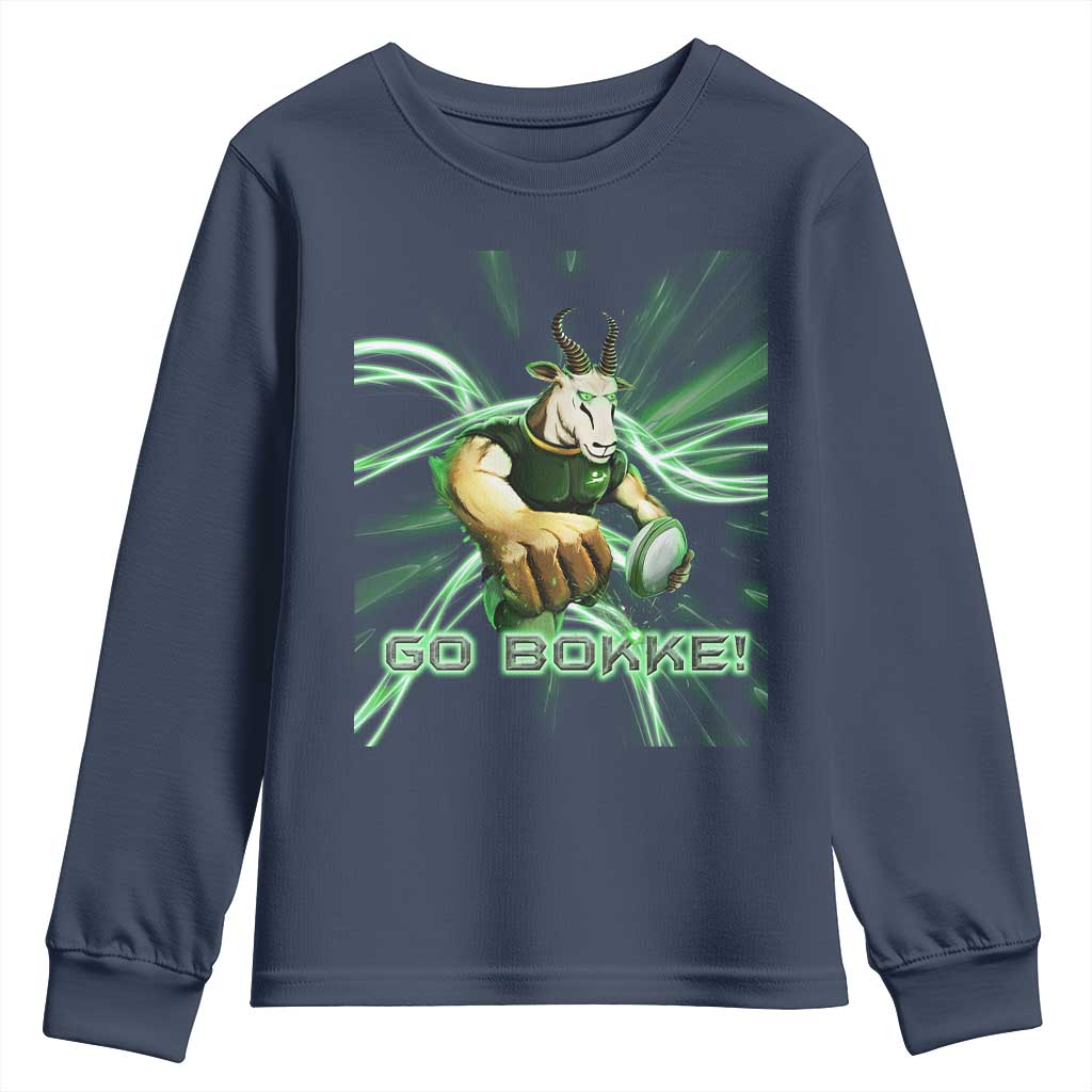 South Africa Rugby Springboks Youth Sweatshirt Go Bokke Forever Stronger Together TS02