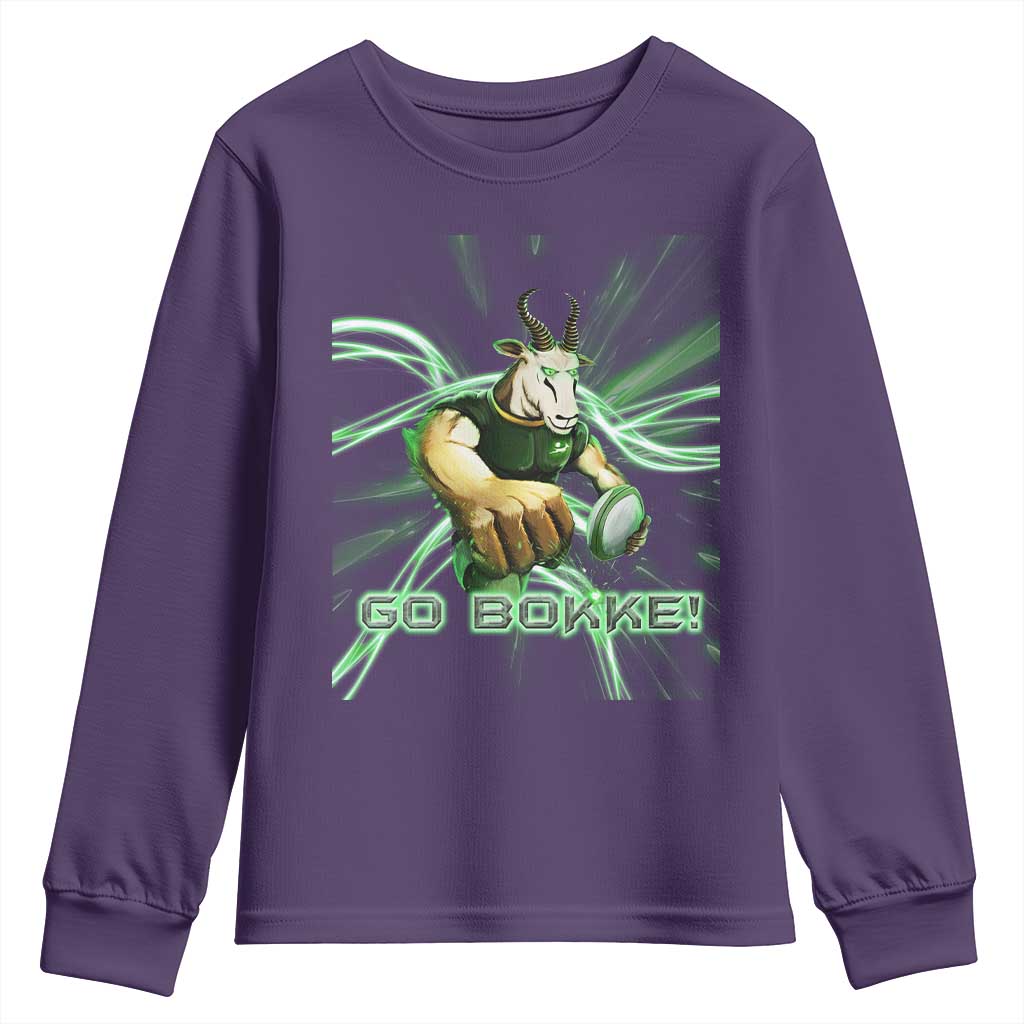 South Africa Rugby Springboks Youth Sweatshirt Go Bokke Forever Stronger Together TS02