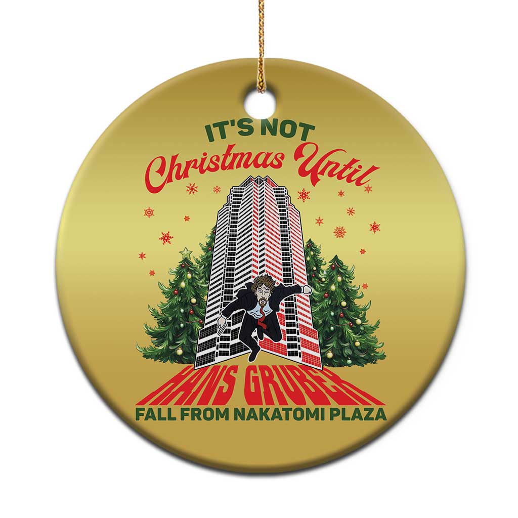 Nakatomi Plaza 1988 Christmas Ornament It's Not Christmas Until Hans Gruber Fall Xmas Party TS02