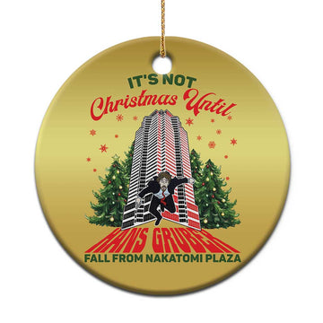 Nakatomi Plaza 1988 Christmas Ornament It's Not Christmas Until Hans Gruber Fall Xmas Party TS02