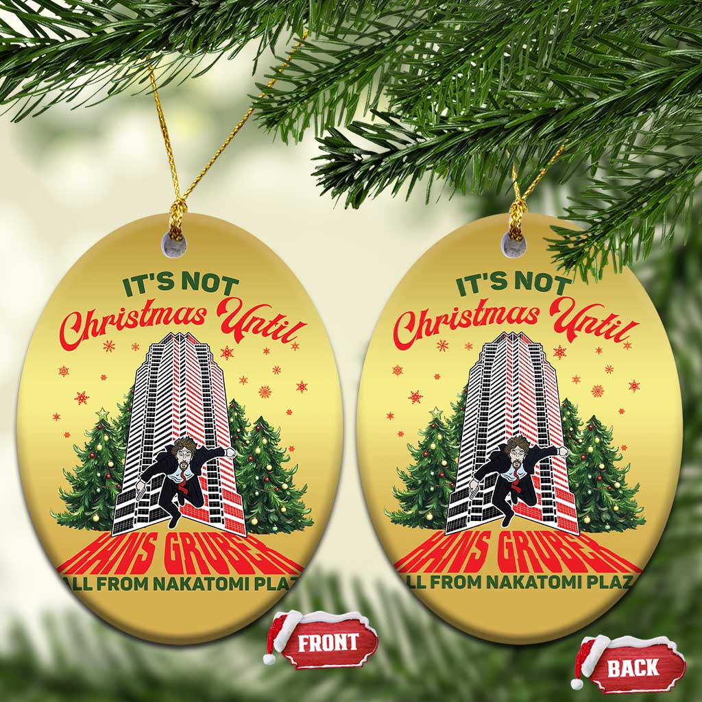Nakatomi Plaza 1988 Christmas Ornament It's Not Christmas Until Hans Gruber Fall Xmas Party TS02