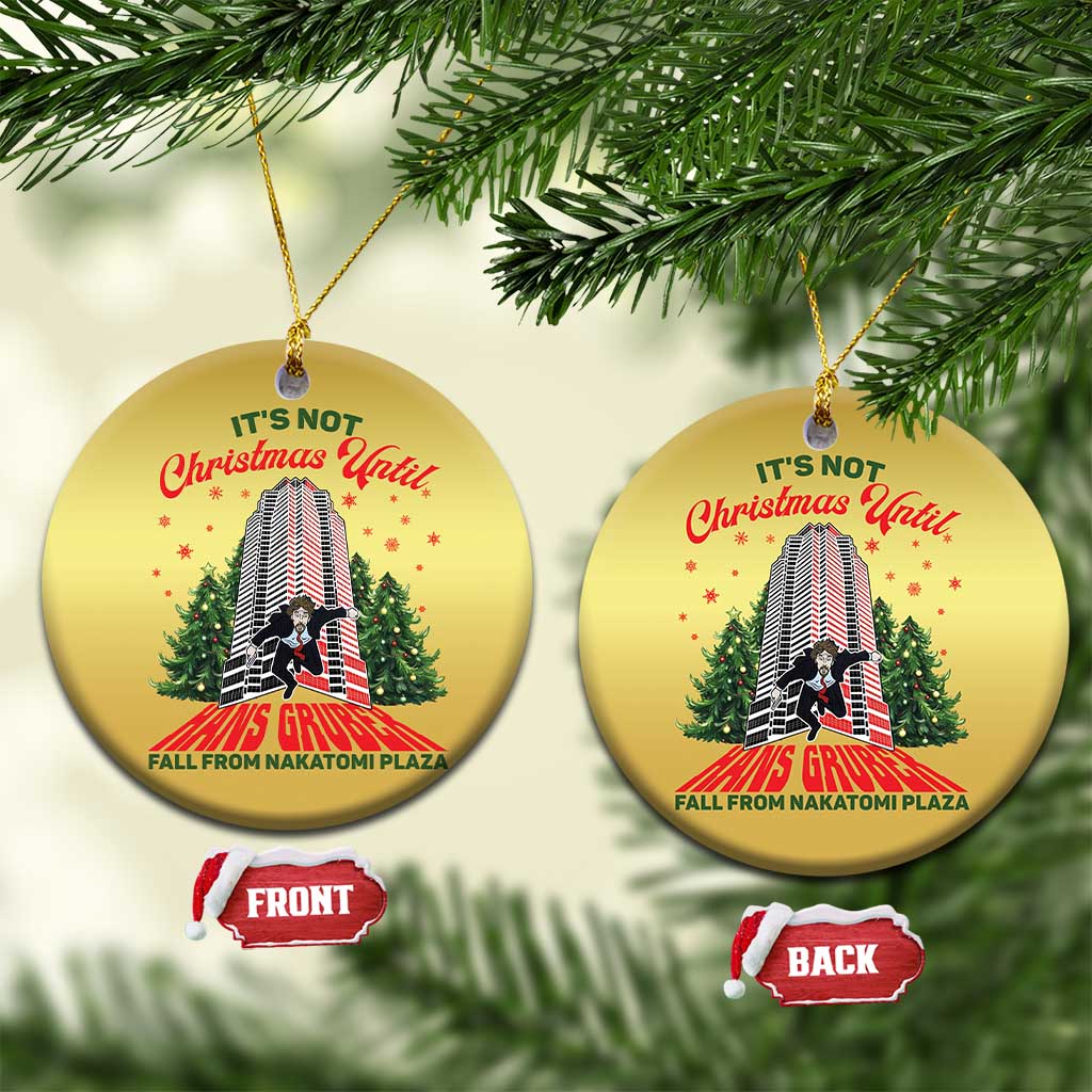 Nakatomi Plaza 1988 Christmas Ornament It's Not Christmas Until Hans Gruber Fall Xmas Party TS02