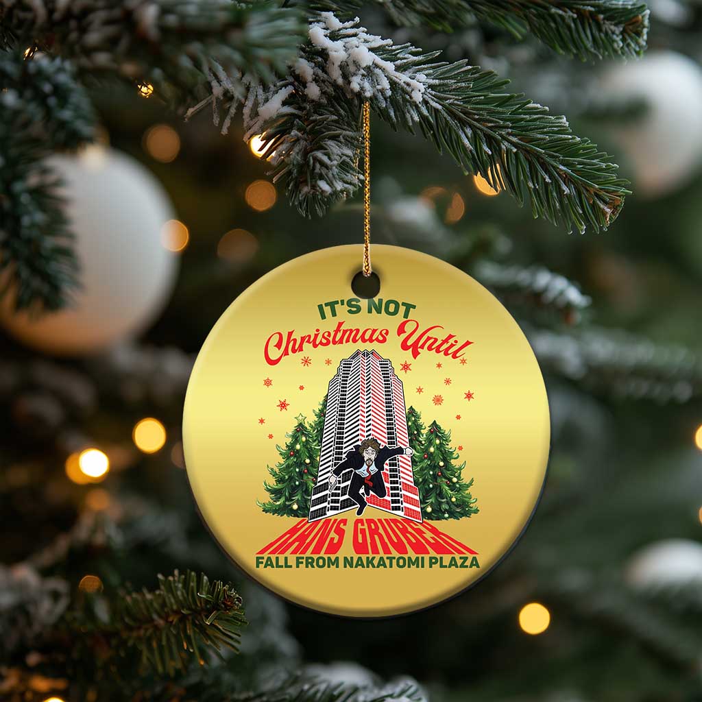 Nakatomi Plaza 1988 Christmas Ornament It's Not Christmas Until Hans Gruber Fall Xmas Party TS02