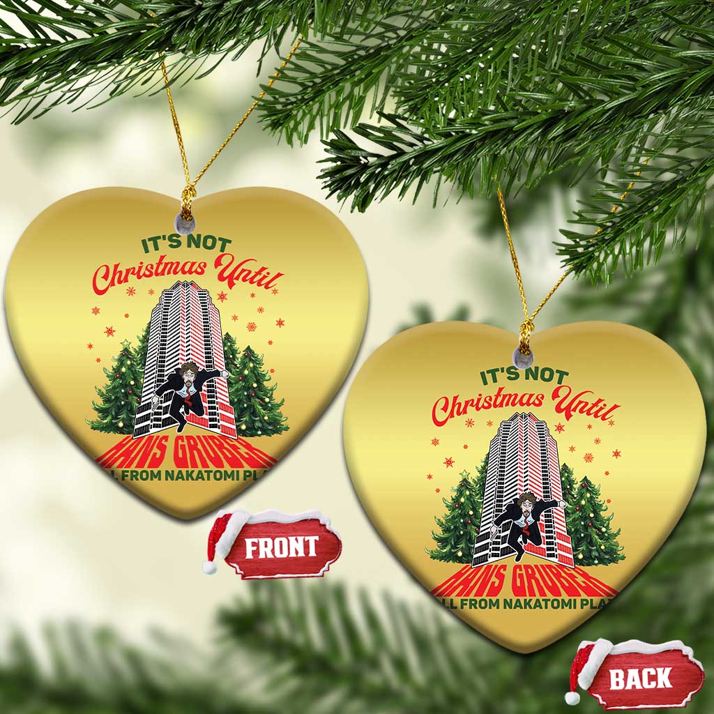 Nakatomi Plaza 1988 Christmas Ornament It's Not Christmas Until Hans Gruber Fall Xmas Party TS02