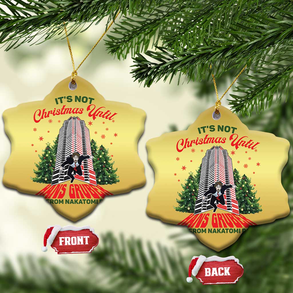 Nakatomi Plaza 1988 Christmas Ornament It's Not Christmas Until Hans Gruber Fall Xmas Party TS02