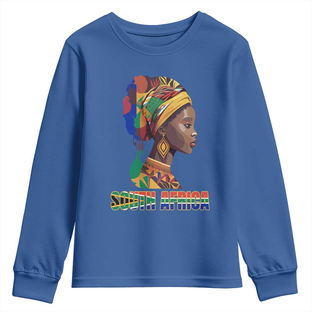 South Africa Pride Youth Sweatshirt Black African Woman TS02