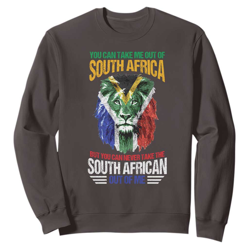 South Africa Pride Sweatshirt You Can Never Take The South African Out Of Me TS02