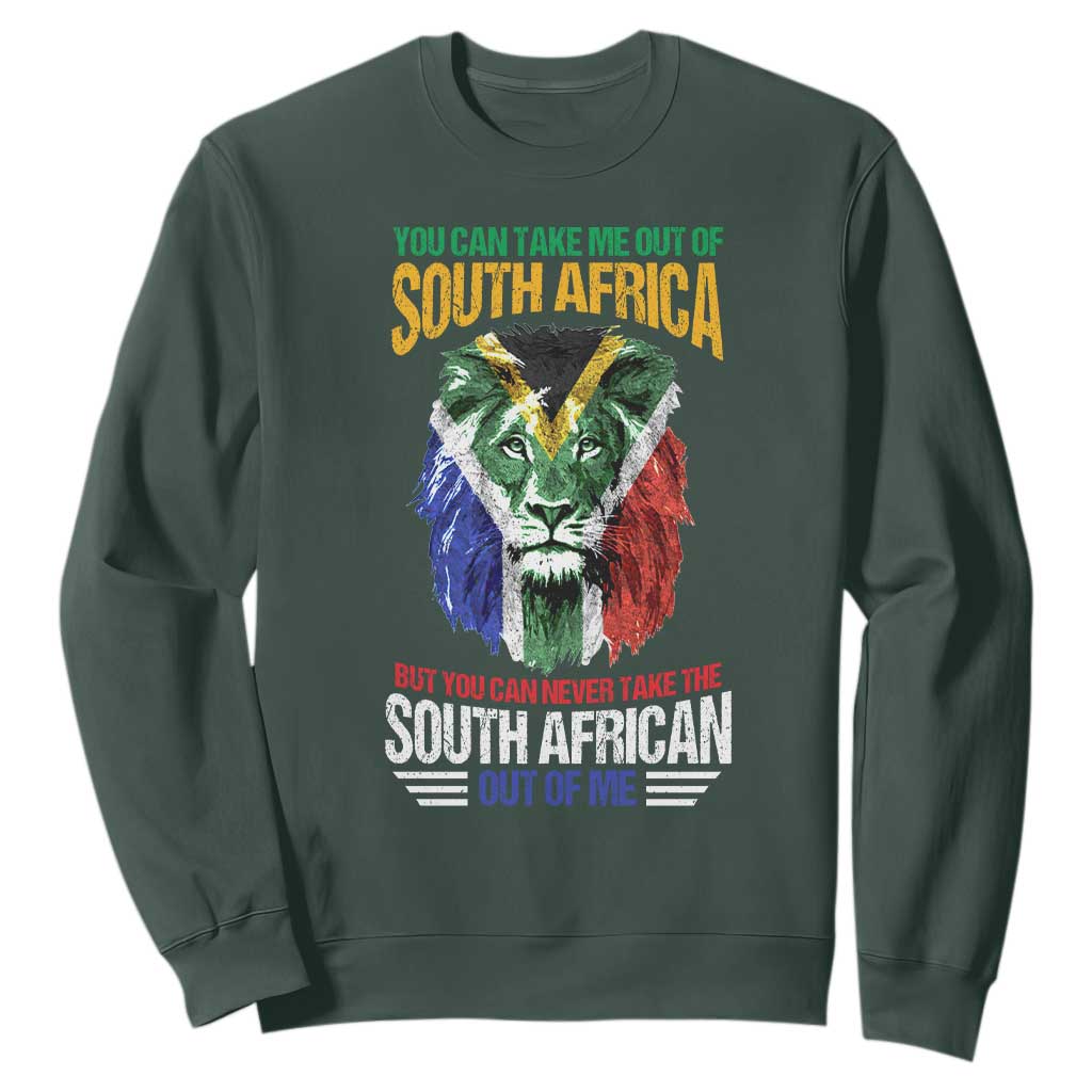 South Africa Pride Sweatshirt You Can Never Take The South African Out Of Me TS02