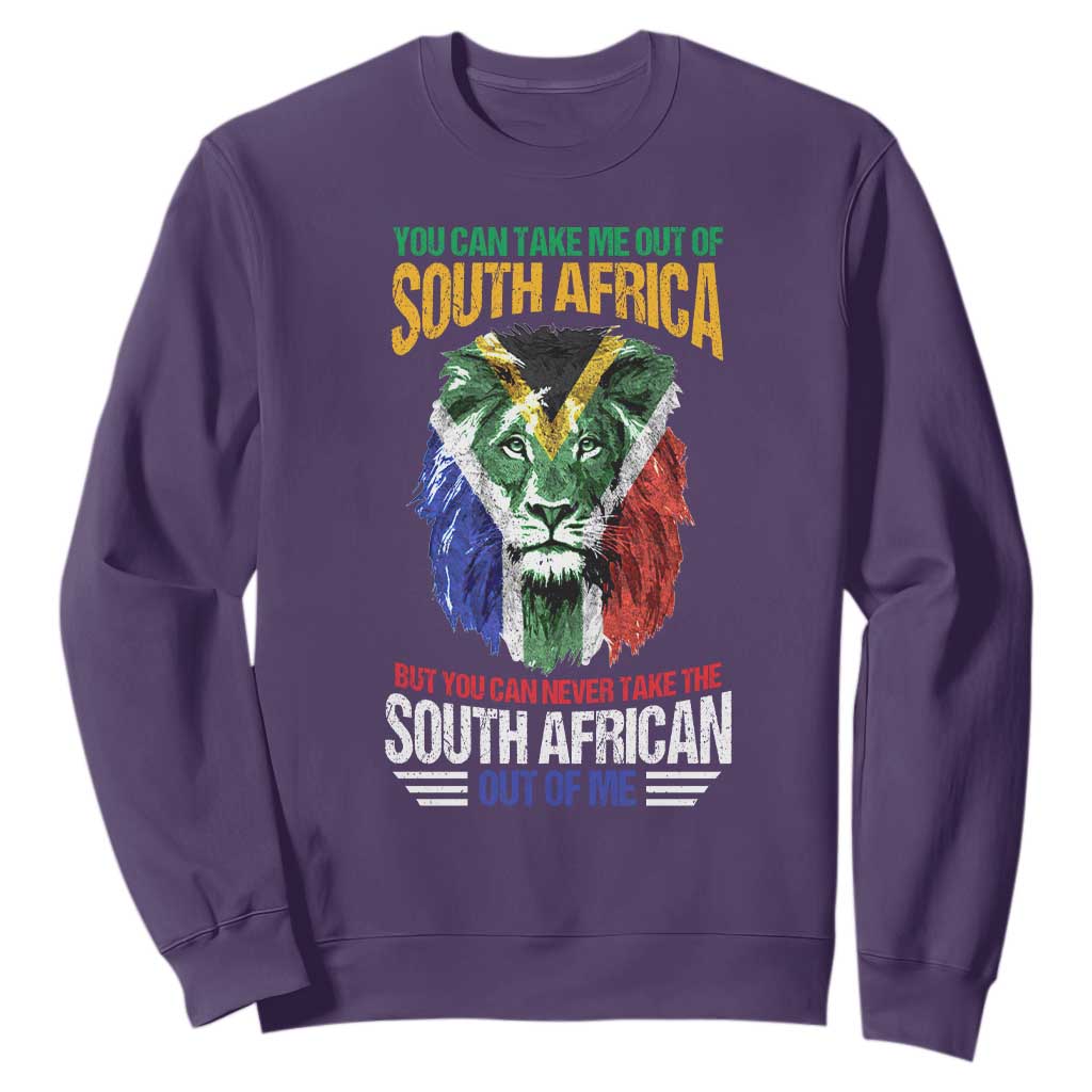 South Africa Pride Sweatshirt You Can Never Take The South African Out Of Me TS02
