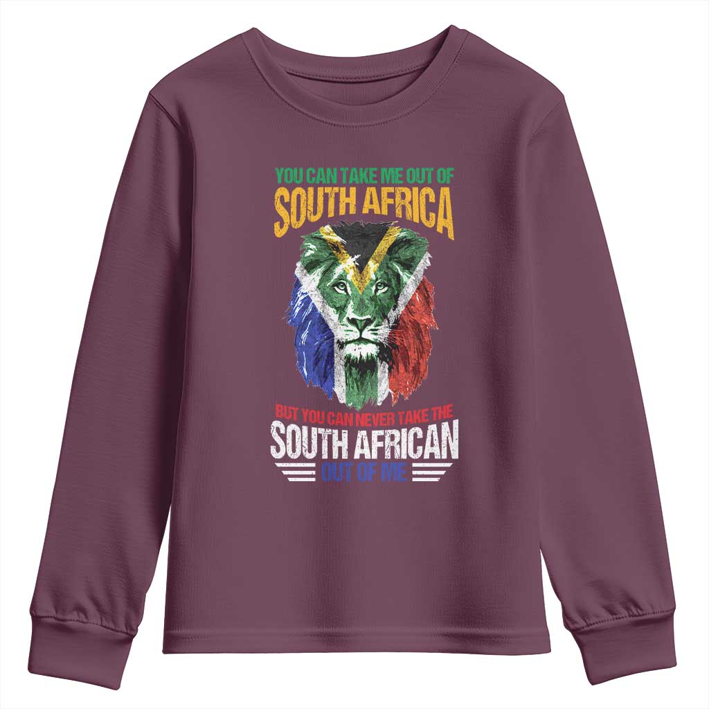 South Africa Pride Youth Sweatshirt You Can Never Take The South African Out Of Me TS02
