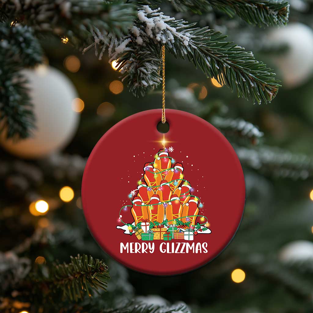Merry Glizzmas Christmas Ornament Funny Hotdog Christmas Tree TS02