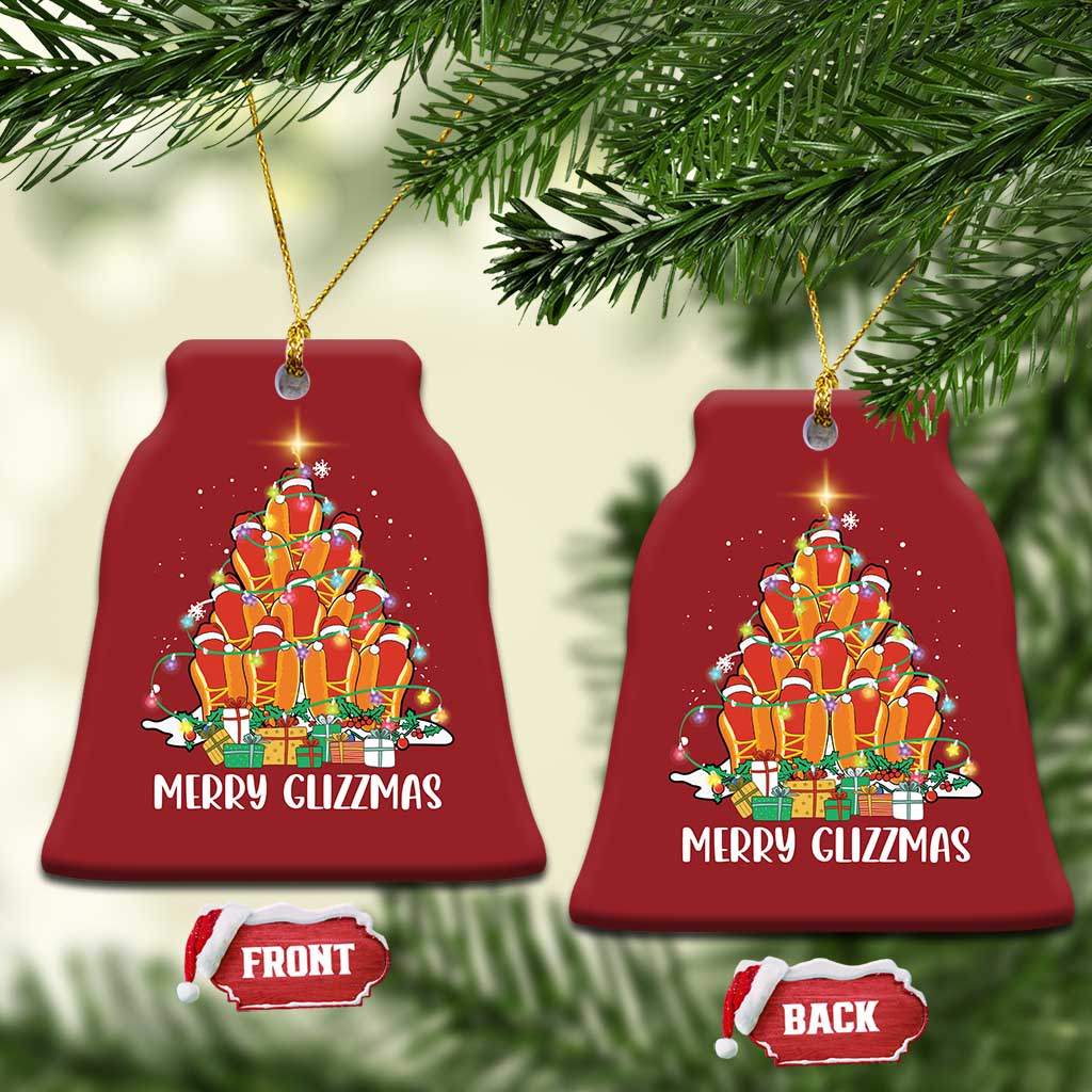 Merry Glizzmas Christmas Ornament Funny Hotdog Christmas Tree TS02