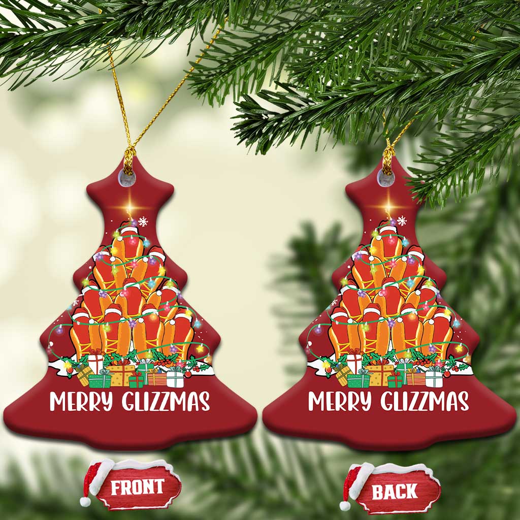 Merry Glizzmas Christmas Ornament Funny Hotdog Christmas Tree TS02