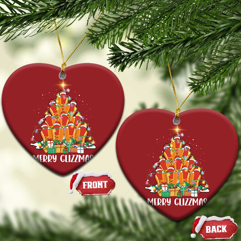 Merry Glizzmas Christmas Ornament Funny Hotdog Christmas Tree TS02