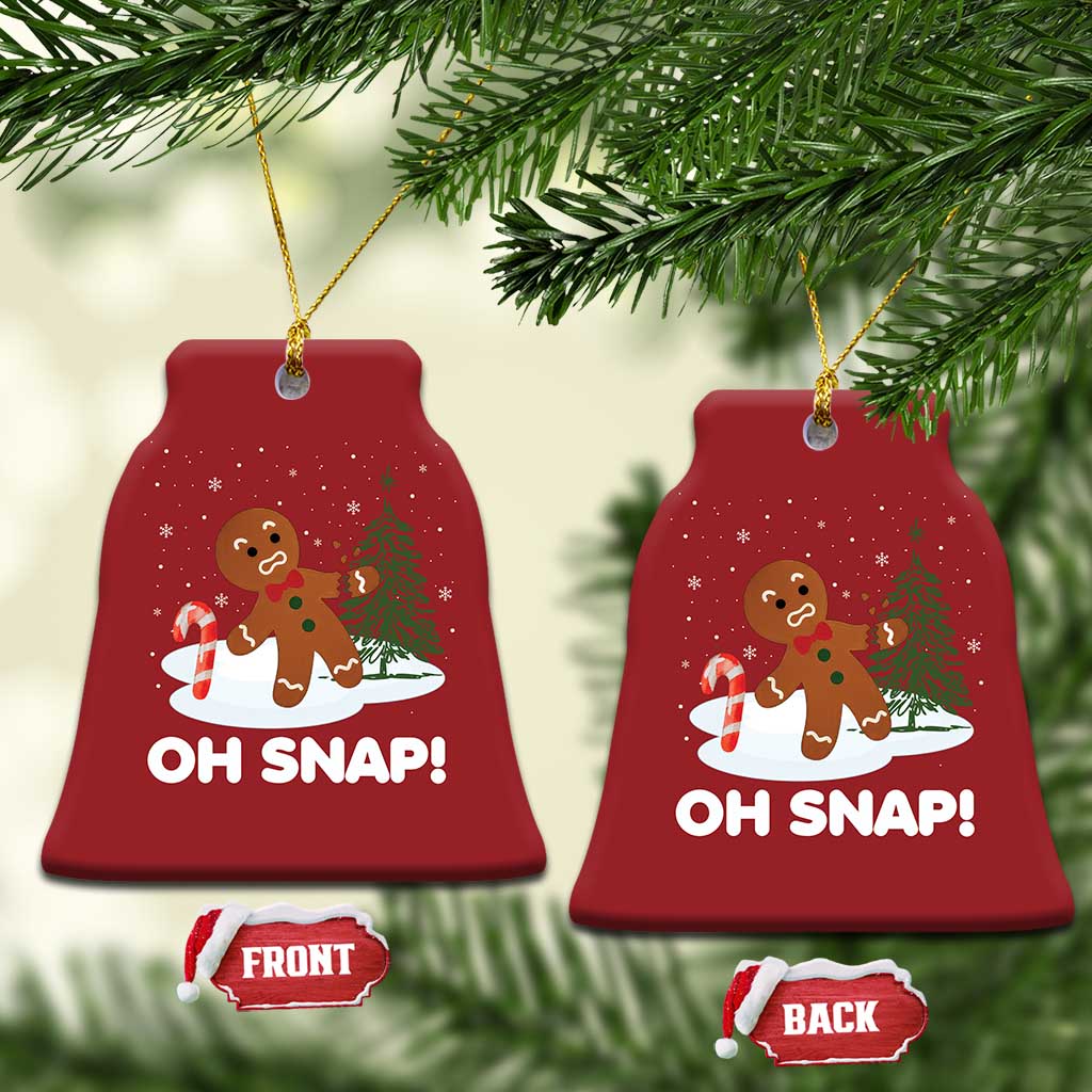 Gingerbread Christmas Ornament Oh Snap Funny Christmas Cookie Baking Squad TS02